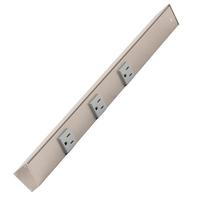 Task Lighting 18" 15 amp 120 volt Satin Nickel Under Cabinet Power Strip